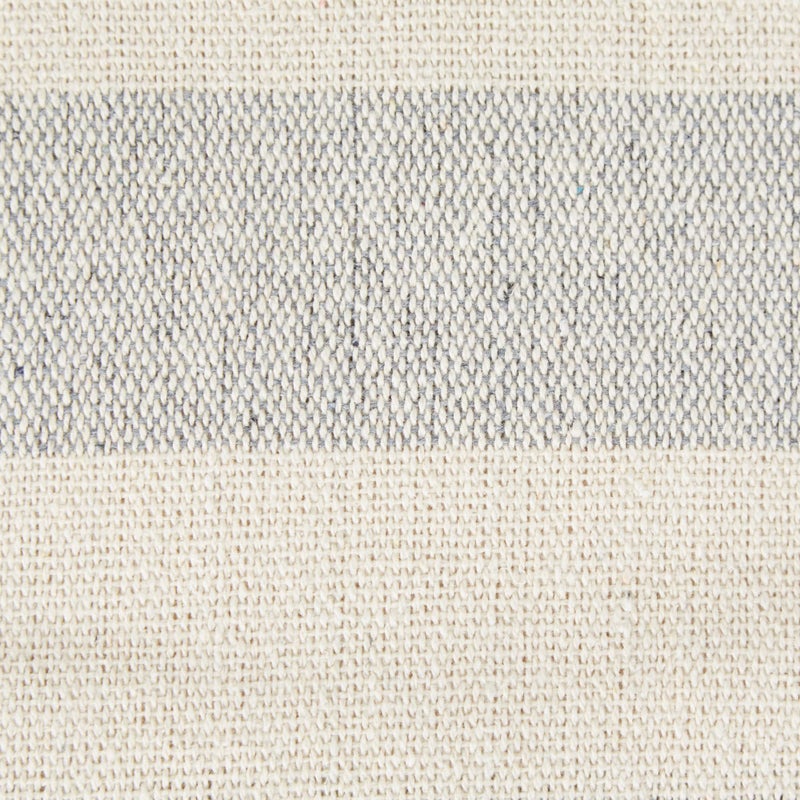 DII Rustic Farmhouse Cotton Cabana Striped Blanket Throw with Fringe, 50 x 60 - Cabana Striped Gray & Off-White - Image 2
